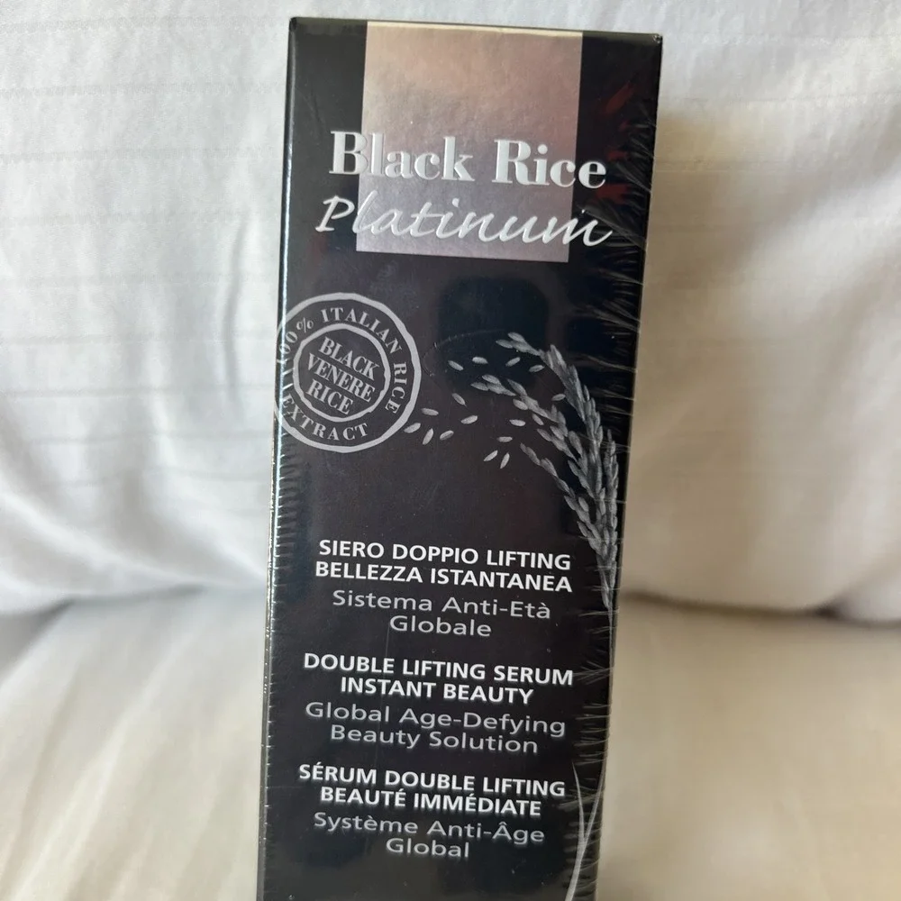 Perlier Black‎ Rice Platinum Double Lifting Serum Instant Beauty 1oz Sealed